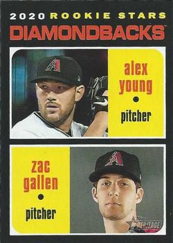 #93 Diamondbacks 2020 Rookie Stars Alex Young / Zac Gallen - Arizona Diamondbacks - 2020 Topps Heritage Baseball