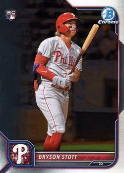 #93 Bryson Stott - Philadelphia Phillies - 2022 Bowman Chrome Baseball