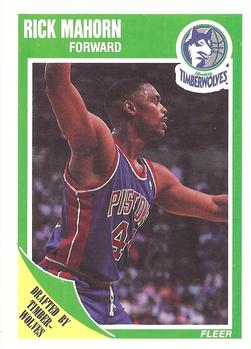 #93 Rick Mahorn - Minnesota Timberwolves - 1989-90 Fleer Basketball