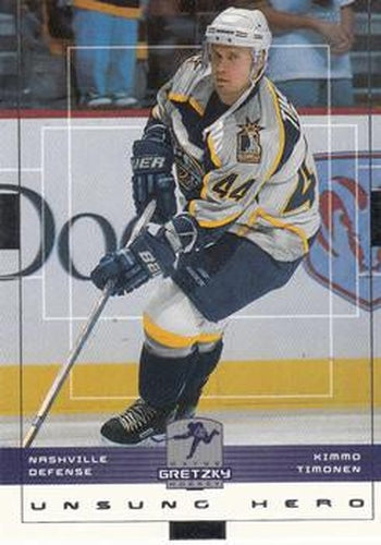 #93 Kimmo Timonen - Nashville Predators - 1999-00 Upper Deck Wayne Gretzky Hockey