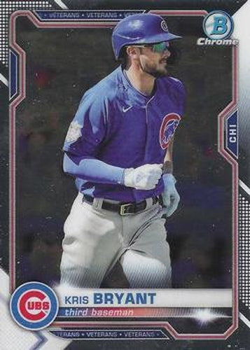 #93 Kris Bryant - Chicago Cubs - 2021 Bowman Chrome Baseball