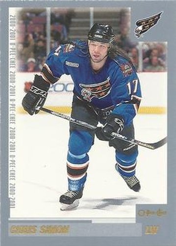 #93 Chris Simon - Washington Capitals - 2000-01 O-Pee-Chee Hockey