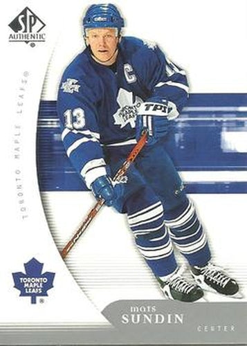 #93 Mats Sundin - Toronto Maple Leafs - 2005-06 SP Authentic Hockey