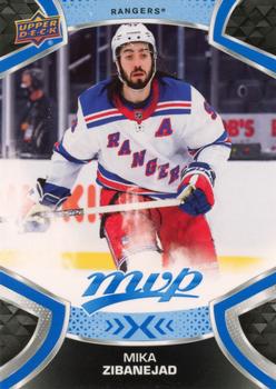 #93 Mika Zibanejad - New York Rangers - 2021-22 Upper Deck MVP - Blue Hockey