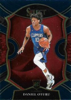 #93 Daniel Oturu - Los Angeles Clippers - 2020-21 Panini Select - Blue Basketball