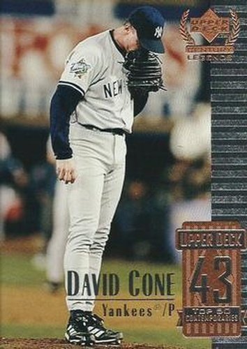 #93 David Cone - New York Yankees - 1999 Upper Deck Century Legends Baseball