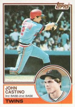 #93 John Castino - Minnesota Twins - 1983 Topps Baseball