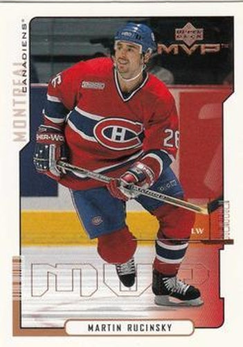 #93 Martin Rucinsky - Montreal Canadiens - 2000-01 Upper Deck MVP Hockey