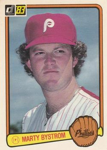 #93 Marty Bystrom - Philadelphia Phillies - 1983 Donruss Baseball