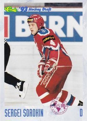 #93 Sergei Sorokin - Russia - 1993 Classic '93 Hockey Draft Hockey