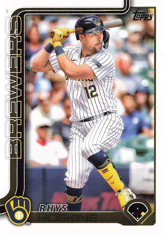 #93 Rhys Hoskins - Milwaukee Brewers - 2025 Topps Baseball