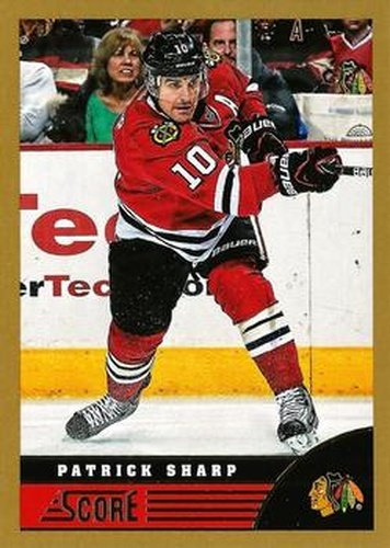 #93 Patrick Sharp - Chicago Blackhawks - 2013-14 Score - Gold Hockey