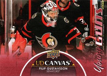 #C93 Filip Gustavsson - Ottawa Senators - 2021-22 Upper Deck - UD Canvas Hockey