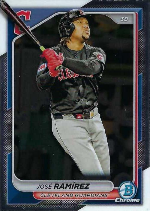 #93 José Ramírez - Cleveland Guardians - 2024 Bowman Chrome Baseball