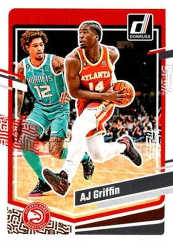 #93 AJ Griffin - Atlanta Hawks - 2023-24 Donruss Basketball