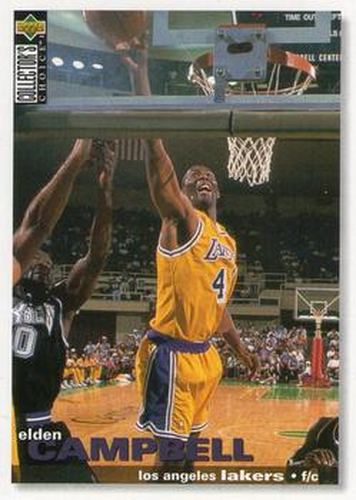 #93 Elden Campbell - Los Angeles Lakers - 1995-96 Collector's Choice Basketball