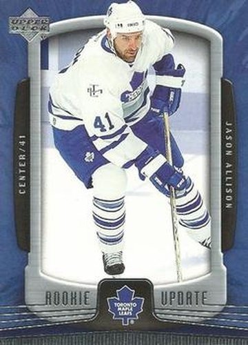 #93 Jason Allison - Toronto Maple Leafs - 2005-06 Upper Deck Rookie Update Hockey