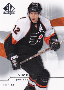 #9 Simon Gagne - Philadelphia Flyers - 2008-09 SP Authentic Hockey