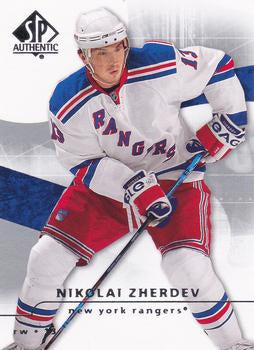 #32 Nikolai Zherdev - New York Rangers - 2008-09 SP Authentic Hockey