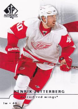#67 Henrik Zetterberg - Detroit Red Wings - 2008-09 SP Authentic Hockey