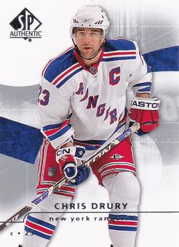 #86 Chris Drury - New York Rangers - 2008-09 SP Authentic Hockey
