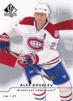 #99 Alex Kovalev - Montreal Canadiens - 2008-09 SP Authentic Hockey