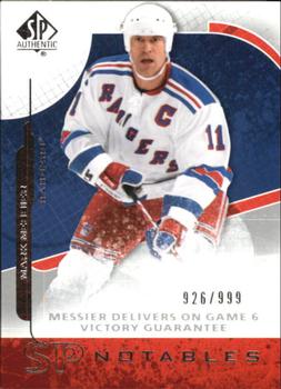 #129 Mark Messier - New York Rangers - 2008-09 SP Authentic Hockey