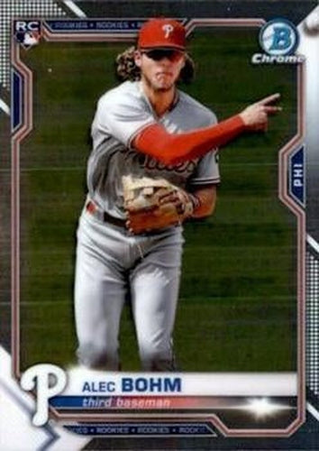 #94 Alec Bohm - Philadelphia Phillies - 2021 Bowman Chrome Baseball