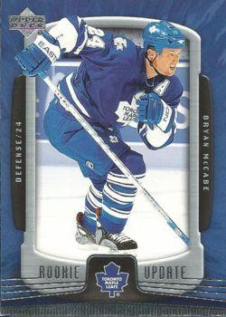 #94 Bryan McCabe - Toronto Maple Leafs - 2005-06 Upper Deck Rookie Update Hockey