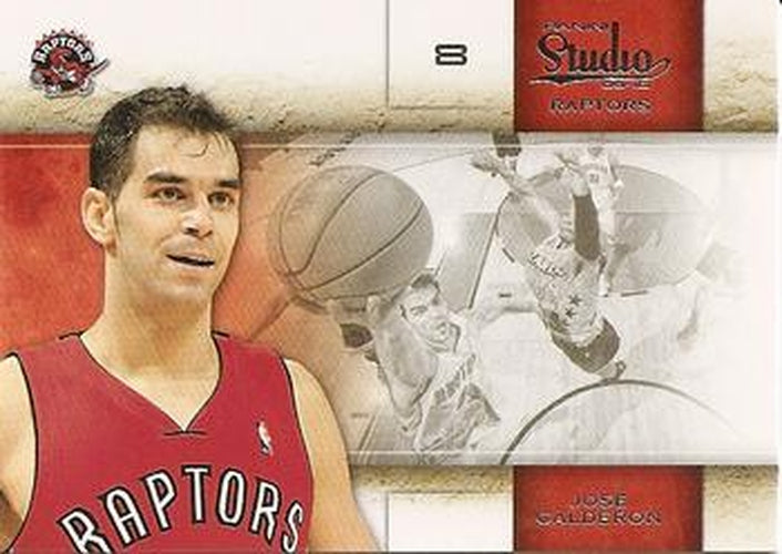 #94 Jose Calderon - Toronto Raptors - 2009-10 Panini Studio Basketball