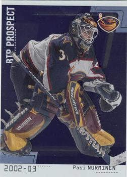 #94 Pasi Nurminen - Atlanta Thrashers - 2002-03 Be a Player Between the Pipes Hockey