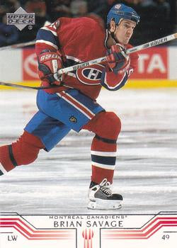 #94 Brian Savage - Montreal Canadiens - 2001-02 Upper Deck Hockey