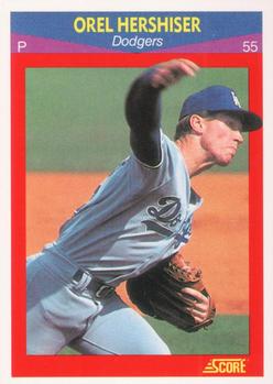 #94 Orel Hershiser - Los Angeles Dodgers - 1990 Score 100 Superstars Baseball