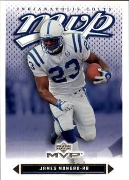#94 James Mungro - Indianapolis Colts - 2003 Upper Deck MVP Football