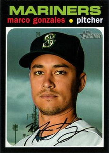 #94 Marco Gonzales - Seattle Mariners - 2020 Topps Heritage Baseball