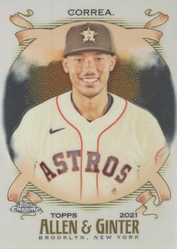 #94 Carlos Correa - Houston Astros - 2021 Topps Allen & Ginter Chrome Baseball