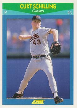 #94 Curt Schilling - Baltimore Orioles - 1990 Score Rising Stars Baseball