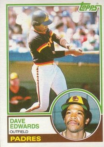 #94 Dave Edwards - San Diego Padres - 1983 Topps Baseball