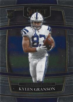 #94 Kylen Granson - Indianapolis Colts - 2021 Panini Select - Black and Gold Prizm Die Cut Football
