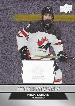 #94 Nick Lardis - Canada - 2023 Upper Deck Team Canada Juniors - Patterned Foilboard Hockey