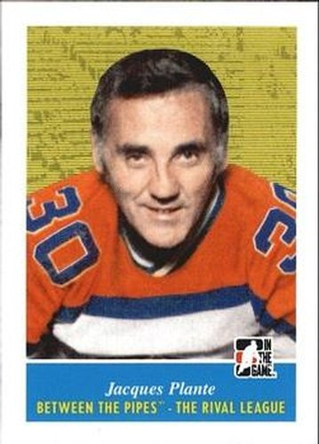 #94 Jacques Plante - Edmonton Oilers - 2008-09 In The Game Between The Pipes Hockey