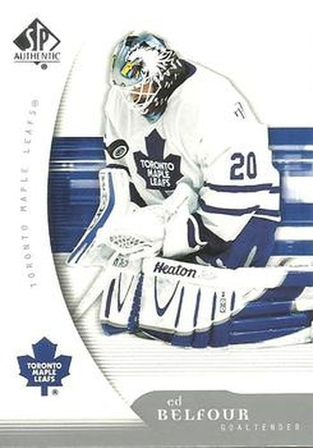 #94 Ed Belfour - Toronto Maple Leafs - 2005-06 SP Authentic Hockey