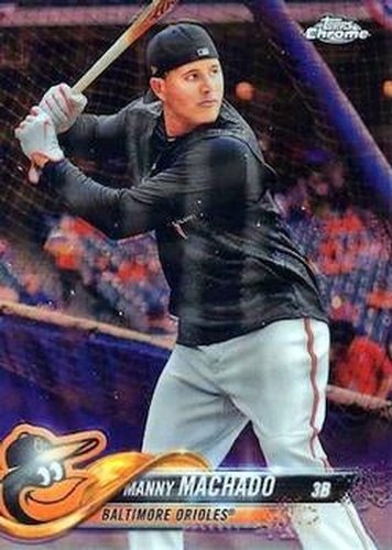 #94b Manny Machado - Baltimore Orioles - 2018 Topps Chrome Baseball