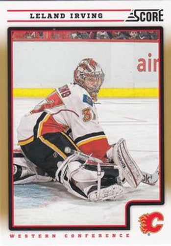 #95 Leland Irving - Calgary Flames - 2012-13 Score - Gold Rush Hockey