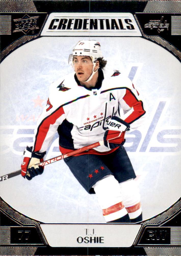 #95 T.J. Oshie - Washington Capitals - 2022-23 Upper Deck Credentials Hockey