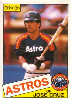 #95 Jose Cruz - Houston Astros - 1985 O-Pee-Chee Baseball
