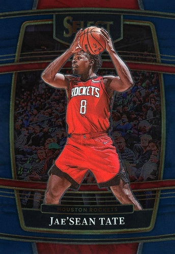 #95 Jae'Sean Tate - Houston Rockets - 2021-22 Panini Select - Blue Basketball