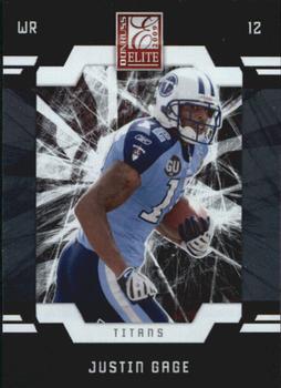 #95 Justin Gage - Tennessee Titans - 2009 Donruss Elite Football