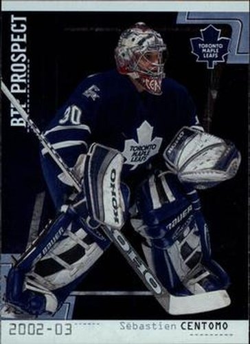 #95 Sebastien Centomo - Toronto Maple Leafs - 2002-03 Be a Player Between the Pipes Hockey