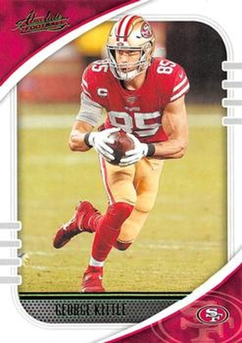 #95 George Kittle - San Francisco 49ers - 2020 Panini Absolute - Green Football